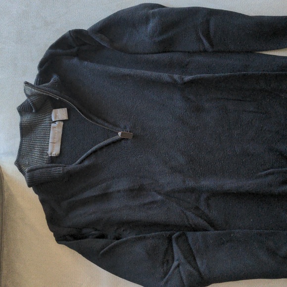 Black quarter zip sweatshirt - Picture 1 of 3